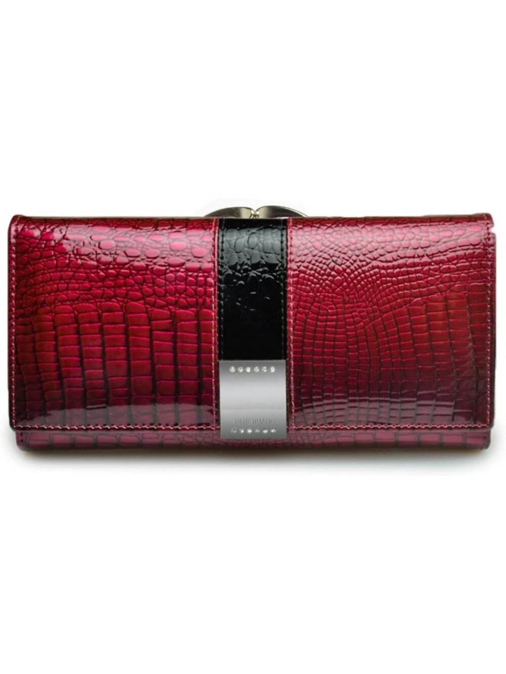 Ultra Slim Leather Wallet for Women - Bifold Long Billfold Holder, Stylish